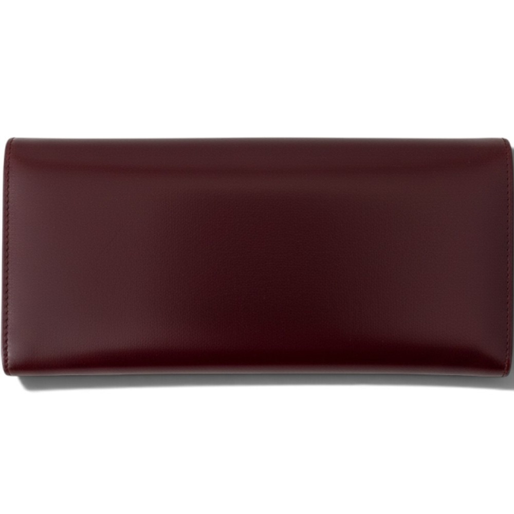 Monsac Original Burgundy Patent Leather Continental Wallet Women Long Clutch